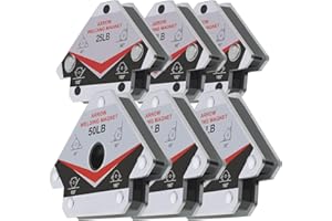 VASTOOLS Welding Magnet 6pc, Heavy Duty Multi-Purpose Magnetic Angle Holder, 4-3/4 in. 50LB, 3-1/8 in. 25LB, for Easy Welding