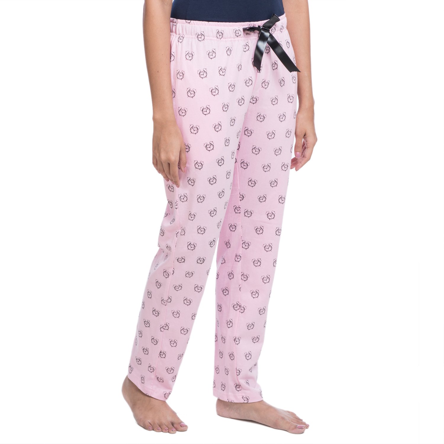 nite flite women's snooze o' clock cotton pyjamas