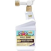 Bonide Captain Jack's Neem Max, 16 oz Ready-to-Spray Cold Pressed Neem Oil, Multi-Purpose Insecticide, Fungicide, Miticide and Nematicide for Organic Gardening