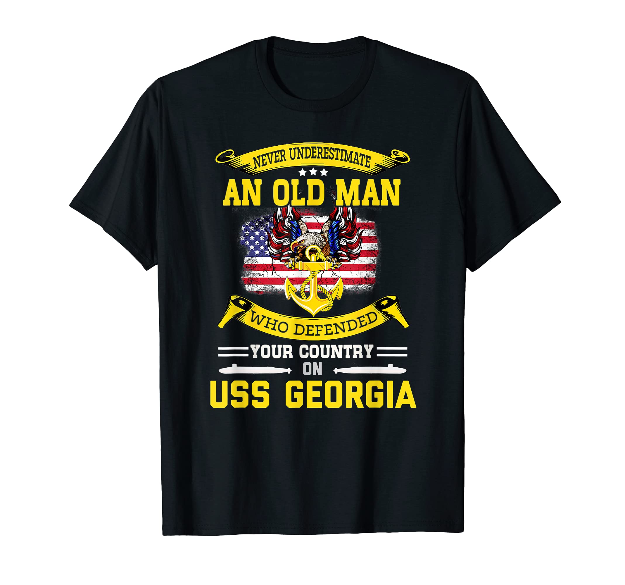 Never Underestimate USS Georgia SSGN-729 Submarine T-Shirt