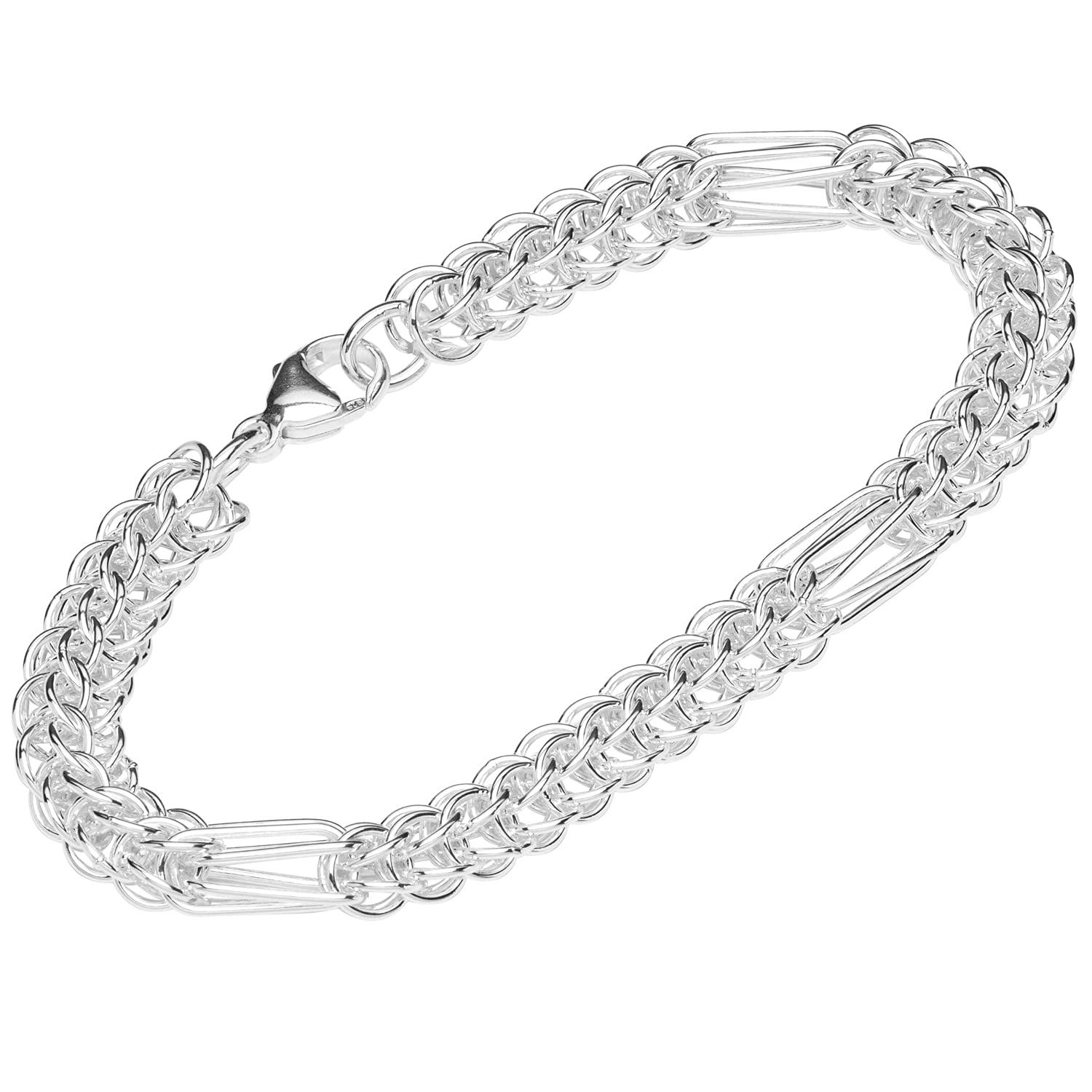 NKlaus bracelet 925 Sterling Silver 20cm designer chain ladies designer anchor chain 12800