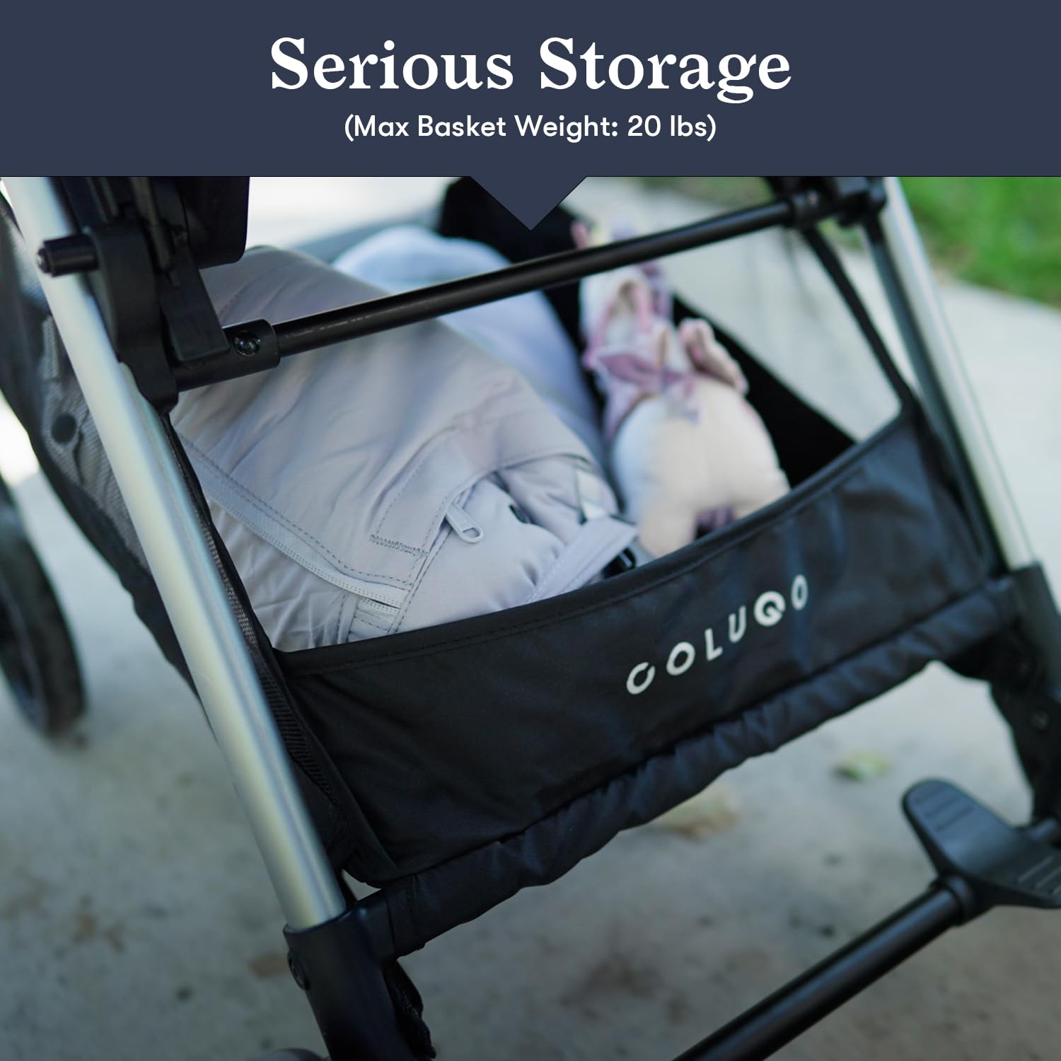 Colugo The One Stroller - Lightweight Easy Fold Compact Toddler and Baby Stroller for Travel, Large Storage Basket, One Hand Fold, Includes Raincover, Bumper Bar, Cupholder (Ponderosa Pine)
