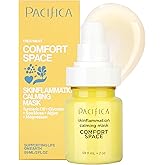 Pacifica Comfort Space Calming Face Mask for Sensitive Skin, Redness Relief Hydrating Facial Mask with Azelaic Acid & Turmeric, Soothes Irritation & Dryness, Vegan Skincare, 2 Fl Oz