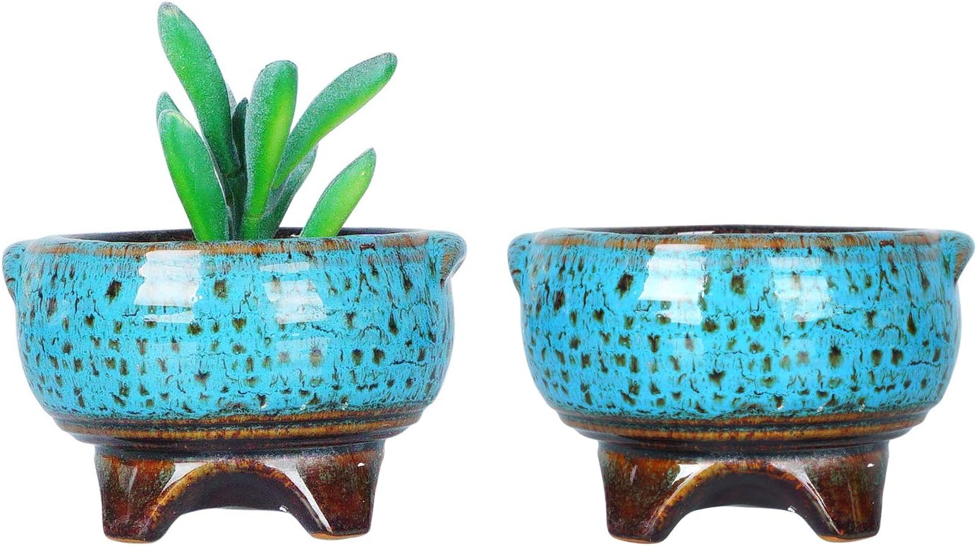 ARTKETTY Ceramic Succulent Plant Pots Small Cactus Pots - Image 4