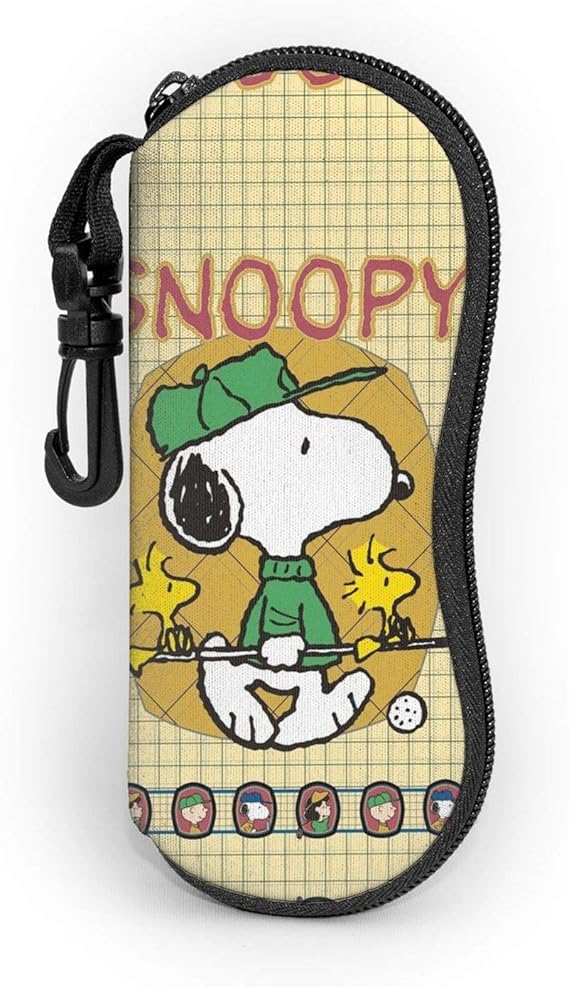 Amazon ネオプレンサングラスケーススヌーピーとウッドストックバーディー耐衝撃性眼鏡ケースカラビナ付きジッパー式保護メガネカバー 服 ファッション小物 通販