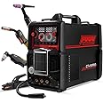 PUWU Plasma Cutter Welder Gas MIG/Gasless MIG/Lift TIG/Stick/CUT 5 in 1 Welding Machine with 110V/220V Dual Voltage,Thermal Protection IGBT Inverter LED Digital Display Multi Process Welder