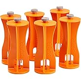 BORA Centipede Risers Set CA0506, 6-Piece Work Stand Accessory | Adds 6 in. of height, 36 in. total work height, easy 5-min install, full load capacity retained, orange