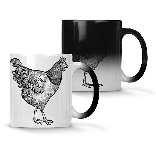 Schizzo Di Pollo Al Gallo Boccale Che Cambia Colore 33 Cl