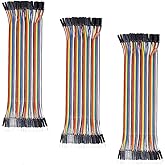 120Pcs Multicolored Dupont Wire, 40pin Male to Female, 40pin Male to Male, 40pin Female to Female, Solderless Breadboard Jump