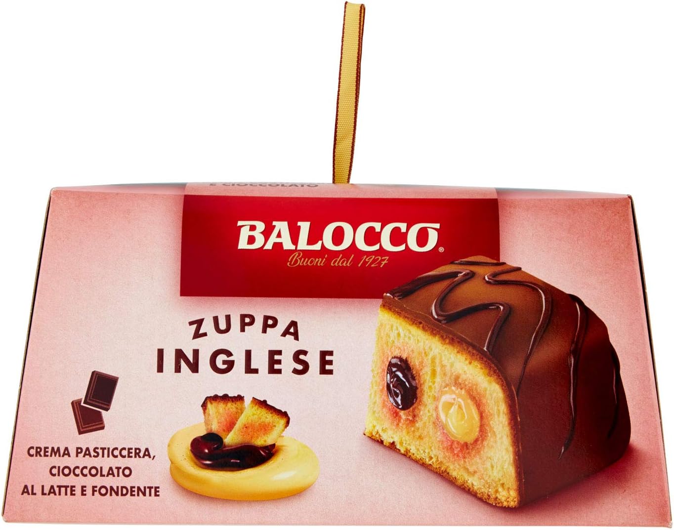 Torta Balocco Zuppa Inglese Con Crema Pasticcera Cioccolato Al Latte E Fondente 650 Grammi Amazon It Alimentari E Cura Della Casa