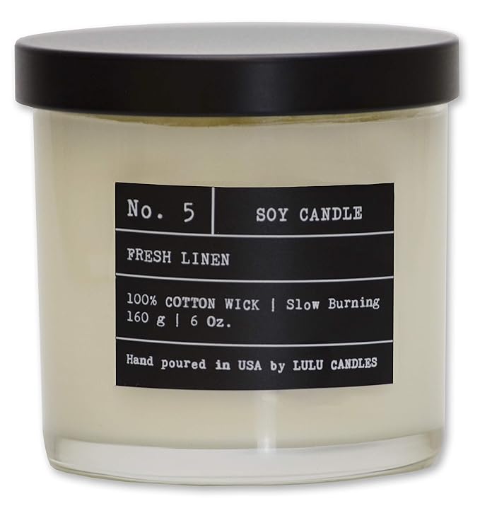 Fresh Linen Luxury Scented Soy Candles Hand Poured in
