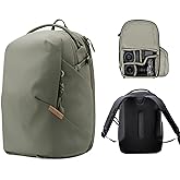 PGYTECH OneGo Lite 16L Camera Backpack Water-Resistant DSLR/Mirrorless Bag for Sony/Canon/Fujifilm, Drone Backpack, Tripod Mount Travel & Weekend Photography Pack for 14" Laptop(Forest)