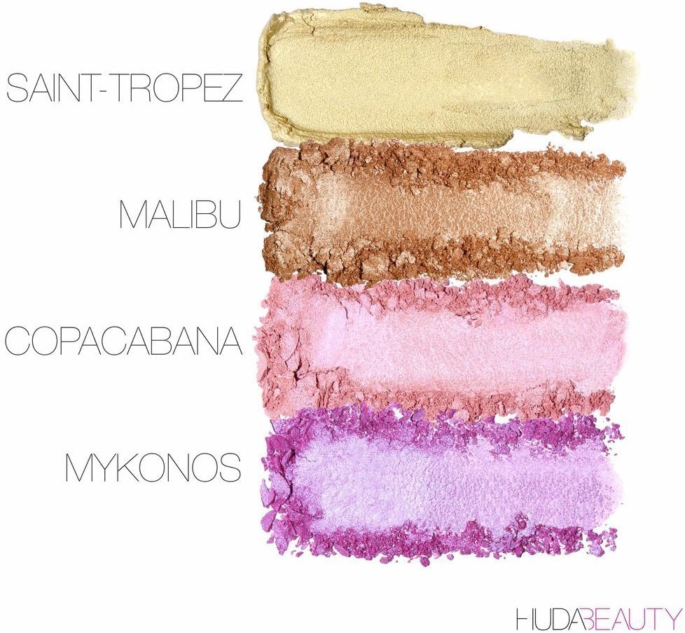 huda summer highlighter palette