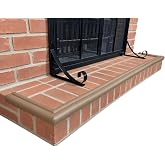 KidKusion Hearth Cushion | Fireplace Edge Protector | Brown | 8.33 Ft | MADE IN USA, Soft Foam Rubber Baby Proofing Fireplace Bumper, BPA, Latex Free, Flame Resistant, No Added Chemicals.