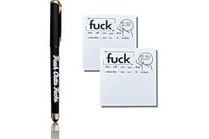 Funny Gifts for Women Men, 3PCS Small Sticky Note and Pen Set, Unique Gag Gift for Coworkers Friends, Christmas Gifts Stockin