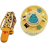 ScribbleHourglass Big Shield Adult Pacifiers for Sleep: Pacifier for Adult with Paci Clips