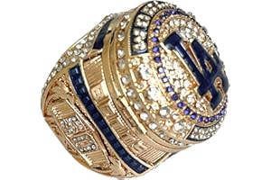 LegacyVault 2024 New LA National Baseball Championship Ring, With Wooden Display Box Trendy Accessory Durable Collectible Championship Bling,A Gift For Baseball Fans