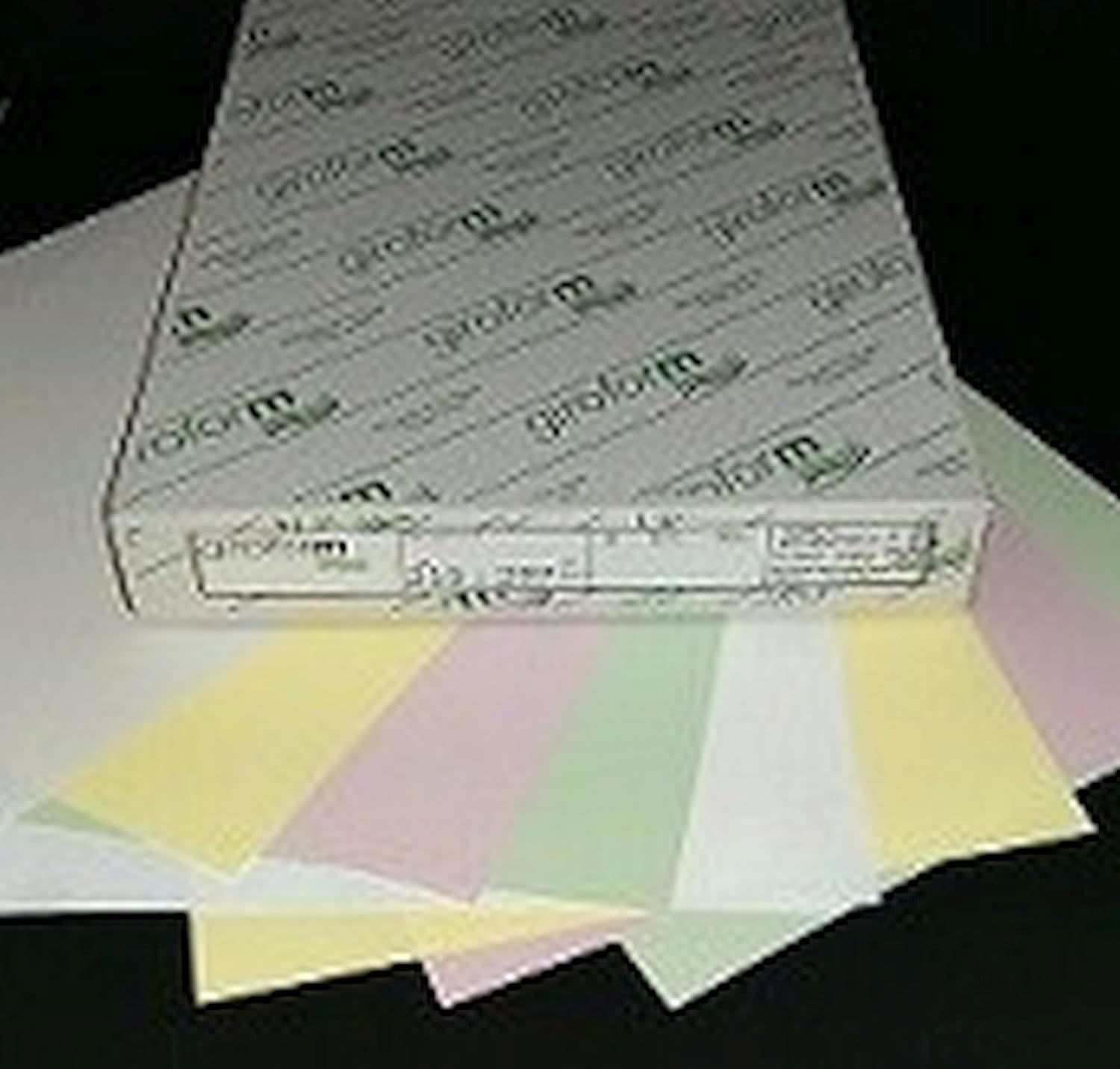 80 gsm giroform NCR Papier A4 4 TeilSets Weiß Gelb Pink Grün Pack
