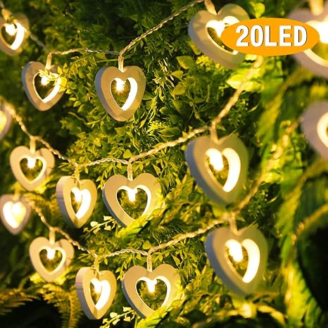 10 Stucke Lichterkette Kreative Herz Led Garten Lichterkette