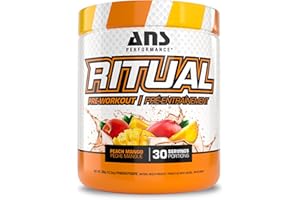 ANS Performance Ritual Pre Workout (30 servings, 12.7 oz) - Complete Preworkout Formula - Energy, Focus, & Strength - Increas