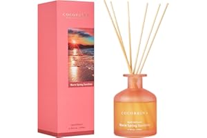 Cocorrína Reed Diffuser - Warm Spring Sunshine 6.76oz Diffuser with 8 Sticks Home Fragrance Reed Diffuser Home for Bedroom Bathroom Shelf Decor Office Decor (Summer Collection)