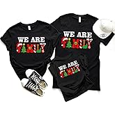 Matching Family Christmas Shirts Graphic Tees Couple Outfits Xmas Holiday Short Sleeves Tee Tops
