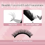FADLASH Triple Layer Easy Fan Lashes 0.05mm D Curl 14-18mm Mixed Tray view 5