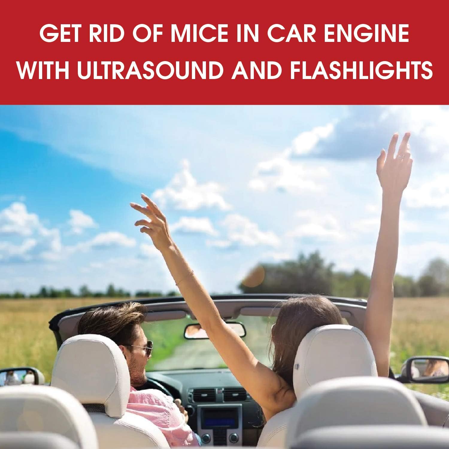 ROSELA Rodent Repellent - Mice Repellent Keep Under Hood Rodents, Mice, Rats, Squirrels, Bats from Car - Vehicle Ultrasonic Pest Repeller (2 Packs) : Garden & Outdoor