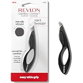 Revlon Comfort + Control Tweezer, 1 Count | Easy to use eyebrow tweezers with a wide comfort grip for precise, controlled hair removal.