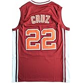 Men's #22 Cruz Vintage Throwback Basketball Jersey Top Stitched