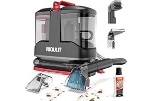 NIQULIT Portable Carpet & Upholstery Cleaner Machine - 15Kpa Deep Cleaning for Area Rugs, Pets, Couch & Car, Cleaning Machine with Dual Size BrushHead & Self-Cleaning System, Spot Cleaner for Stairs/Furniture
