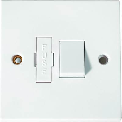 Electrovision White 13A Switched Fused Spur 230V AC 50Hz EN60669