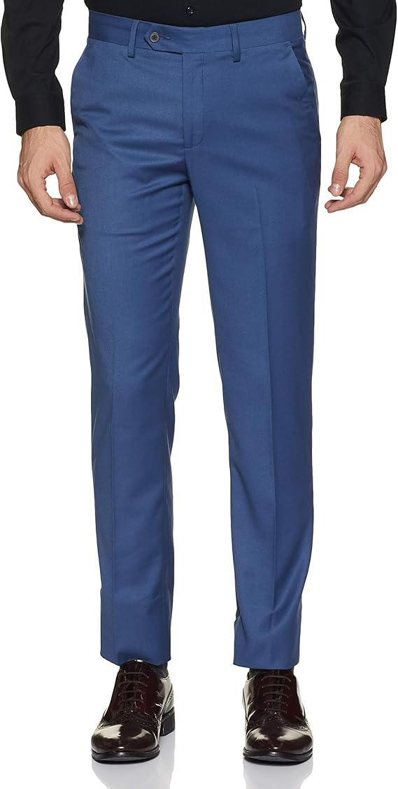 Buy Peter England Men's Slim fit Formal Trousers at Amazon.in