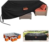 Kovshuiwe Garden Furniture Cover 300x200x90cm Waterproof 420D Oxford