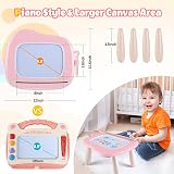 Smasiagon Magnetic Drawing Board 9.8" Doodle Pad Pink Toddler Kids Toy view 2