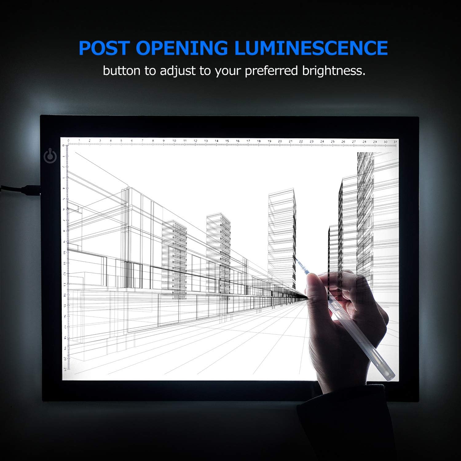LITENERGY Portable A4 Tracing LED Copy Board Light Box, Ultra-Thin Adjustable USB Power Artcraft LED Trace Light Pad for Tattoo Drawing, Streaming, Sketching, Animation, Stenciling