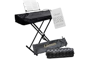 Clairevoire Digital Piano Cover, Piano Keyboard Covers -Protective for Roland Piano Covers FP Series, Durable and Waterproof Piano Keyboard Dust Cover, Piano Keyboard Case -Roland FP-30X Ebony Black