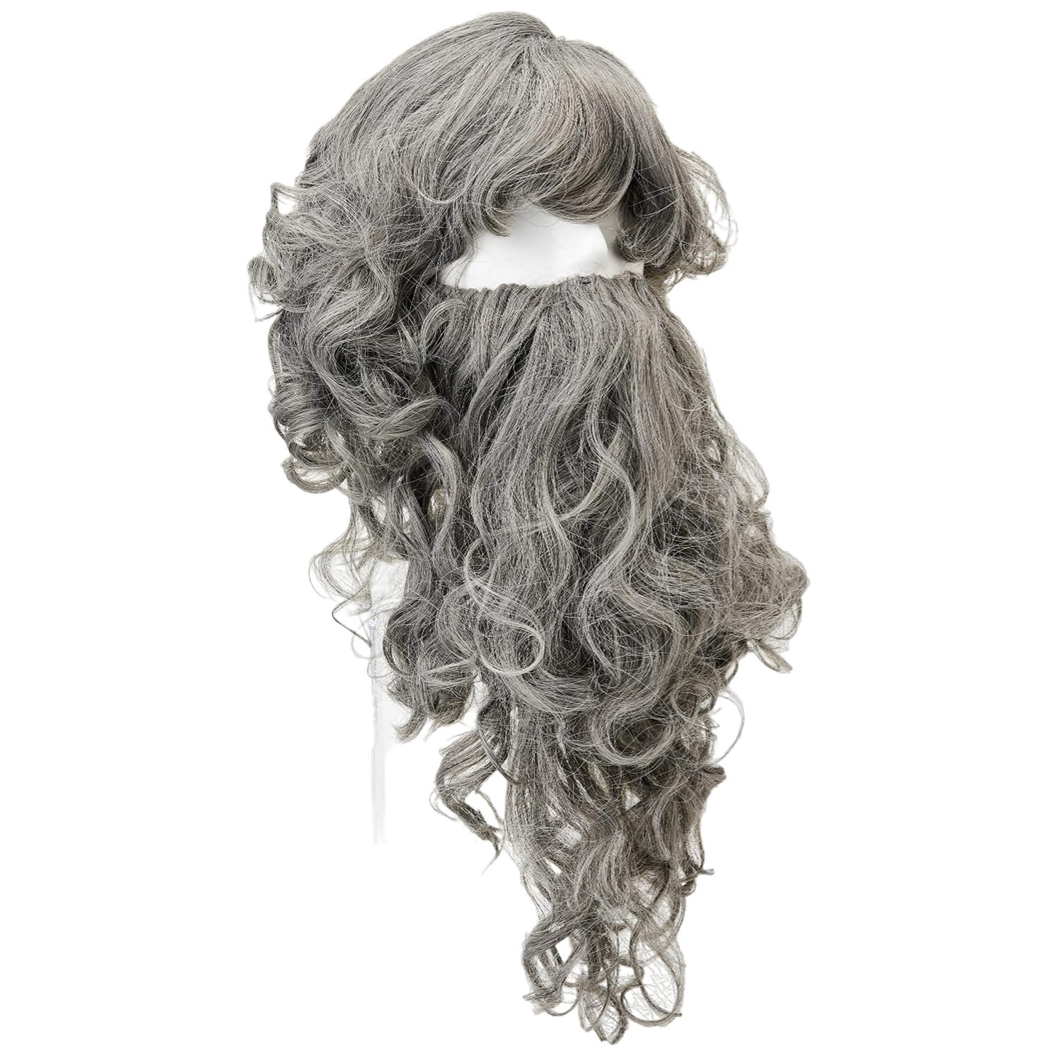 Grey Wizard Adult Wig & Beard Set - Realistic Design, Perfect for Cosplay, Costume Parties, Halloween, Themed Parties, & More Halloween