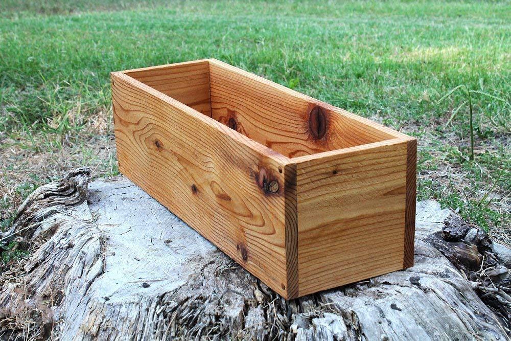 18" New Cedar Planters Box (5" Tall Version) Handmade