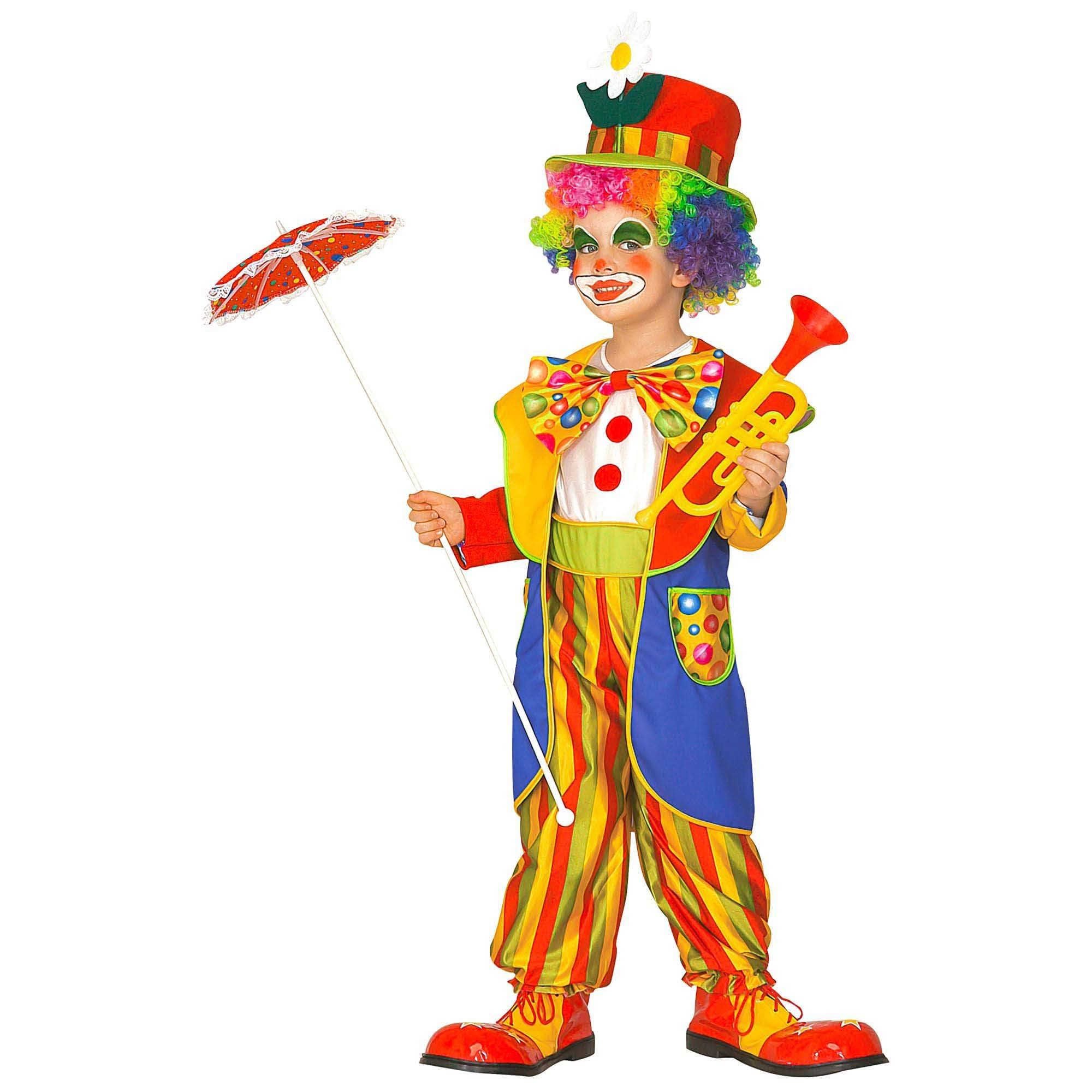 Widmann - Children's costume clown, circus, Halloween, fancy dress costumes, carnival