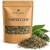 Ecovista Comfrey Leaf Dried Cut &amp; Sifted | Symphytum Officinale | Natural Herbal Leaf | For Topical &amp; External Use Only - 2oz pouch