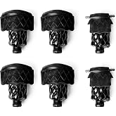 GSE Set of 6 Heavy-Duty PU Leather Pool Table Pockets, Multi-Colors/Styles | Billiard Table Pockets Replacement, Including 4 Corner Pockets and 2 Side Pockets, Billiard Pool Table Accessories
