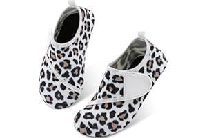 Scurtain Kids Toddler Water Shoes Barefoot Quick-Dry Aqua Socks for Boys Girls Baby with Non-Slip Rubber Sole