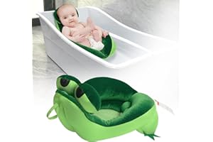 EASICOZI Cute Shape Baby Bath tub, Soft Sink Bather, New Born Bath Mat (Green)
