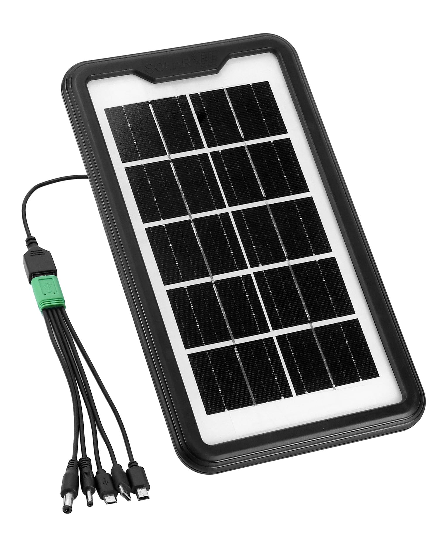 QWORK® Small Solar Panel Charger Portable USB Solar Panel, 6V 3.5W 600mA, for Camping Hiking Outdoor Activities — image 1