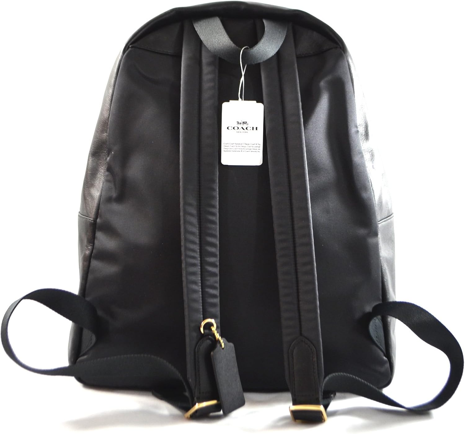 coach pebbled leather backpack f37410 black