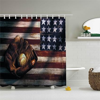 Amazon Com White Creative Inspirational Bathroom Shower Curtain