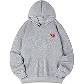 SweatyRocks Girl's Cherry Graphic Hoodie Long Sleeve Cute Hooded Sweatshirt Fall Outfits