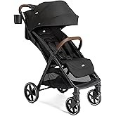 Joie Nutmeg Compact Stroller – Lightweight and Compact Stroller with One-Hand Fold (Shale)