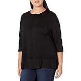 Jones New York womens Dolman Slv Seam Detail Tunic-jones Blk
